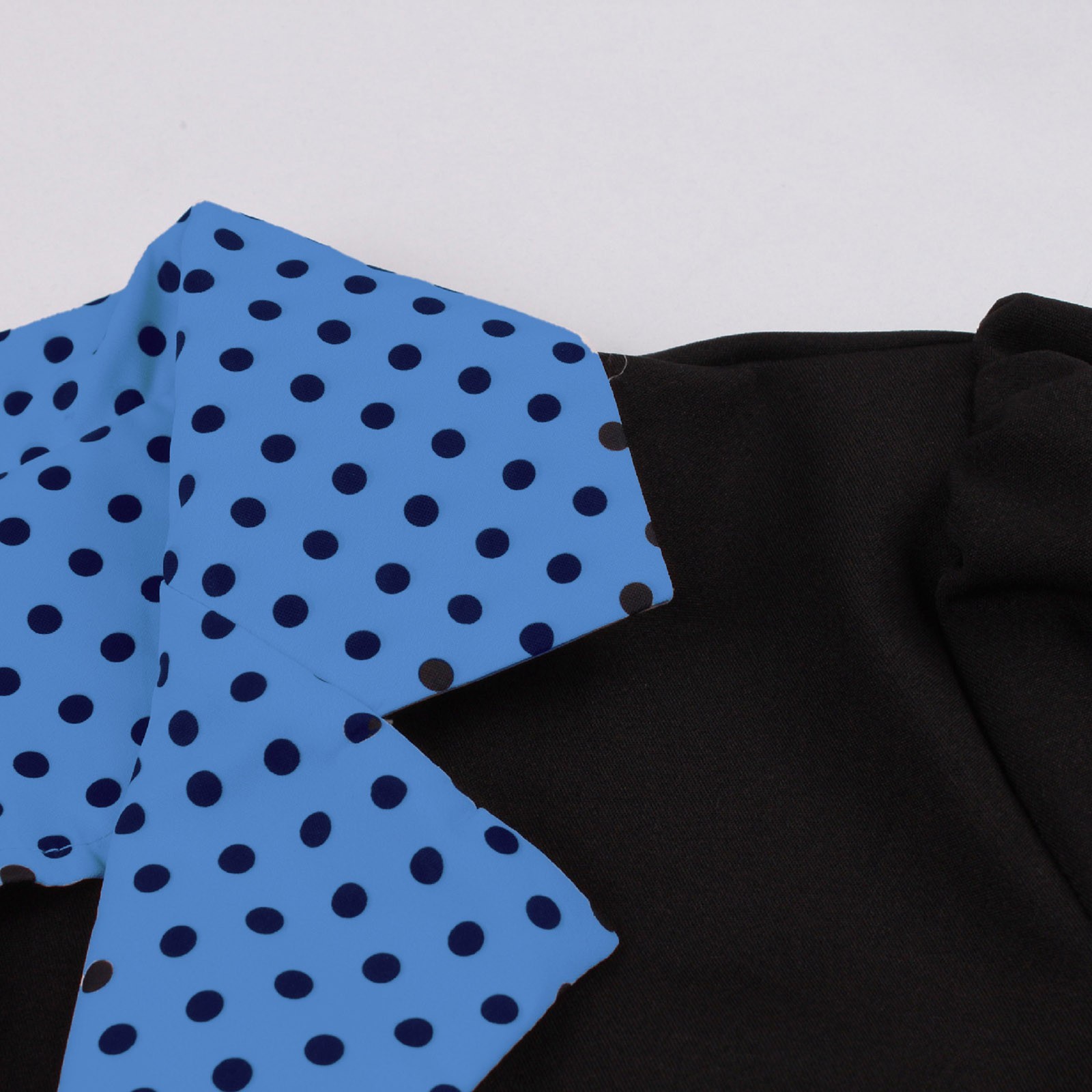 Women Vintage Cocktail Party Swing Costume 1950s Polka Dot Dress With Belt - Picture 22 of 41